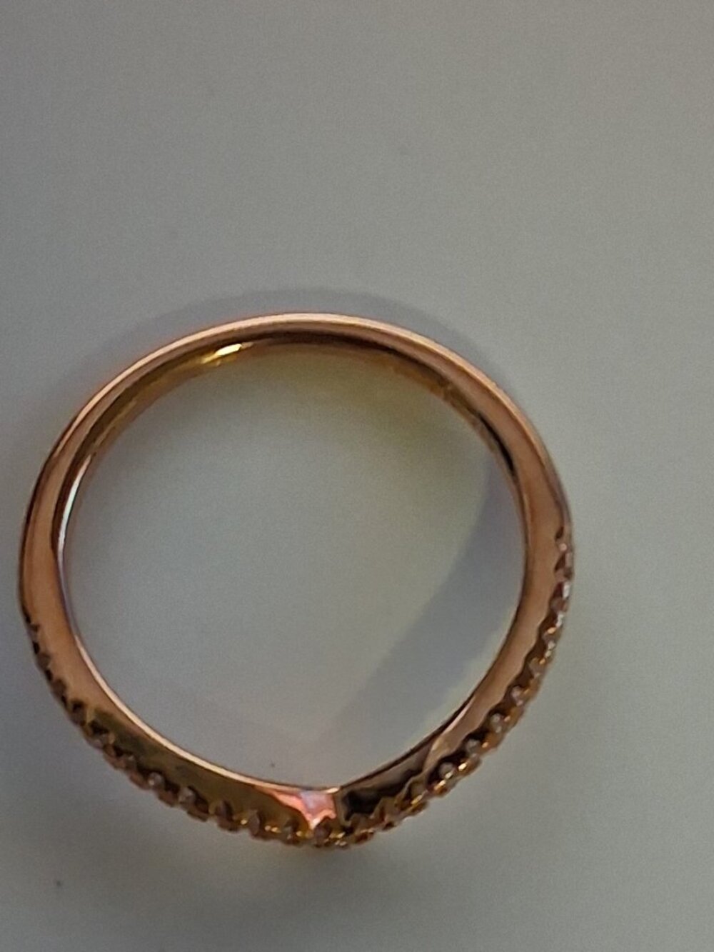 Pandora 186316CZ-54 Sparkling Wishbone Ring – Size 7